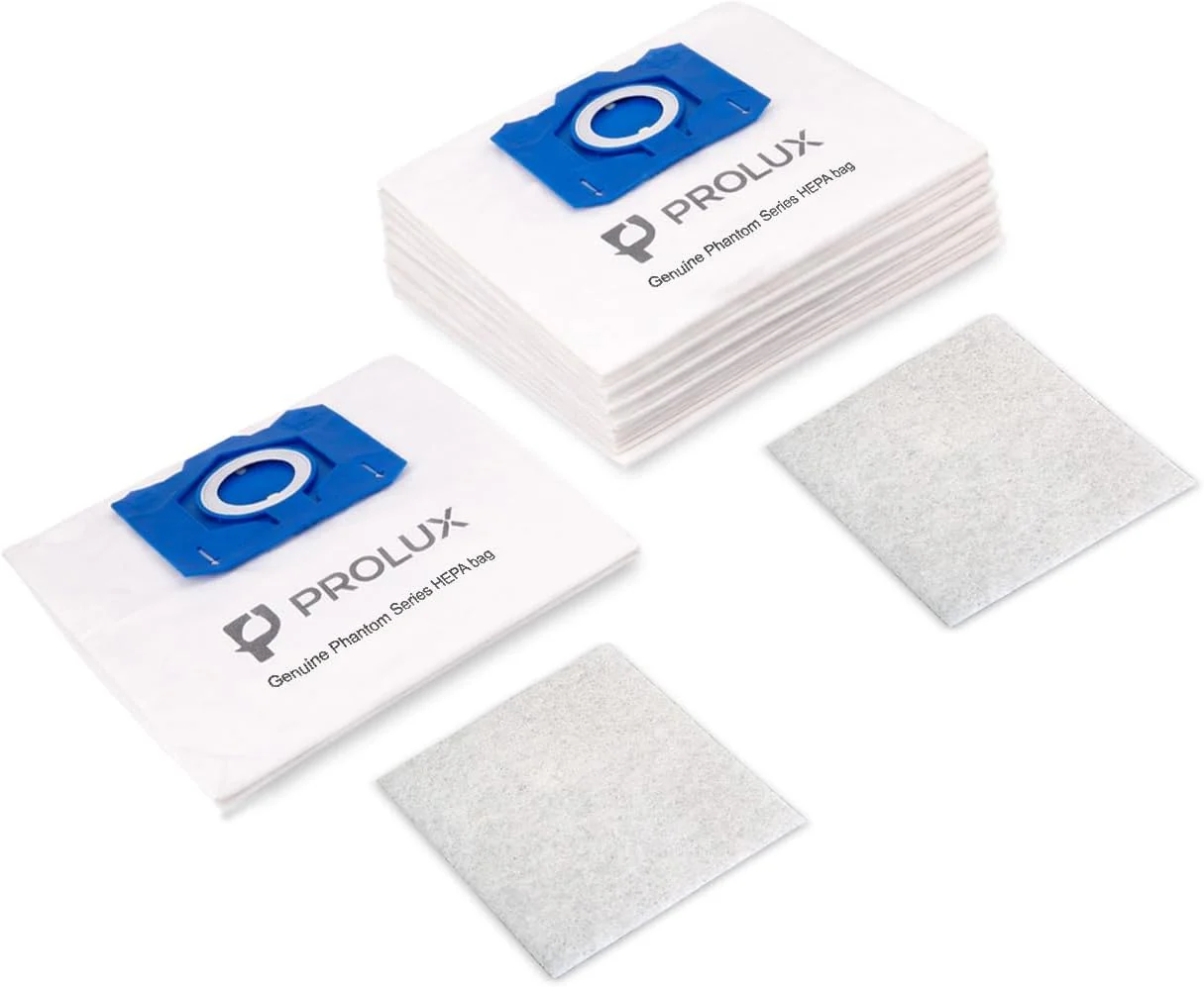 6 Pack of HEPA Bags and 2 Post Filters for the Prolux Phantom and TerraVac Canister Vacuum Cleaners - Image 5