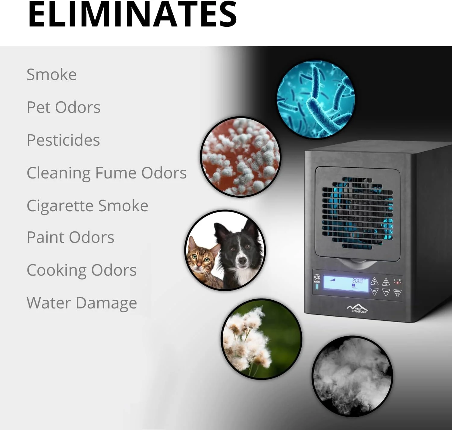 New Comfort 6 Stage Ozone Generating Air Purifier with Remote by Prolux - Image 3