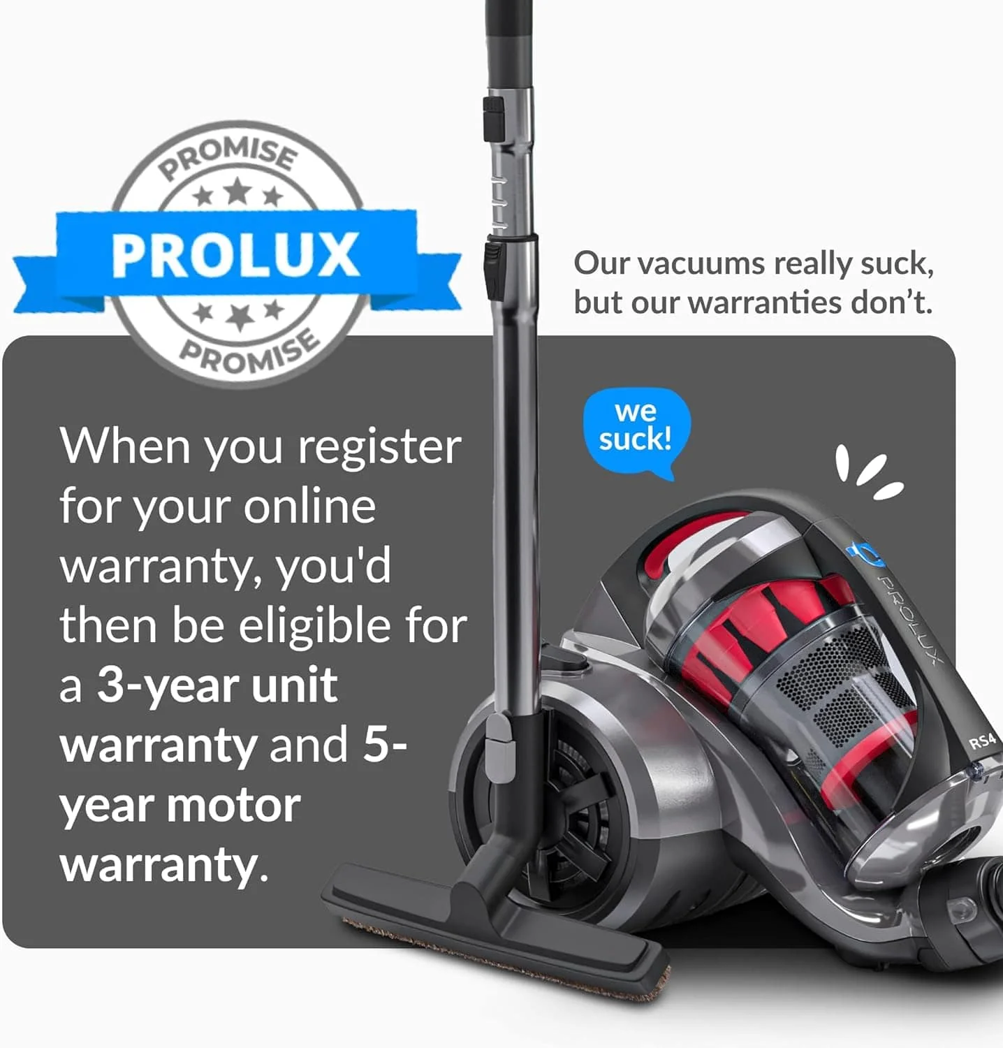 DEMO Prolux RS4 Turbo Nozzle Bagless Canister Vacuum - Image 7